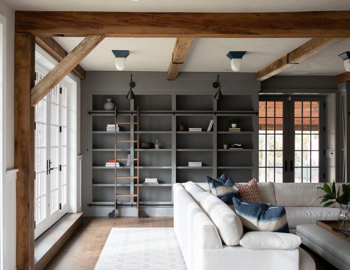 Built ins, Main Line Historic Barn conversion in Haverford, Pennsylvania