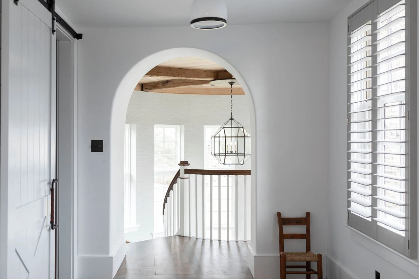 Foyer, Main Line Historic Barn conversion in Haverford, Pennsylvania