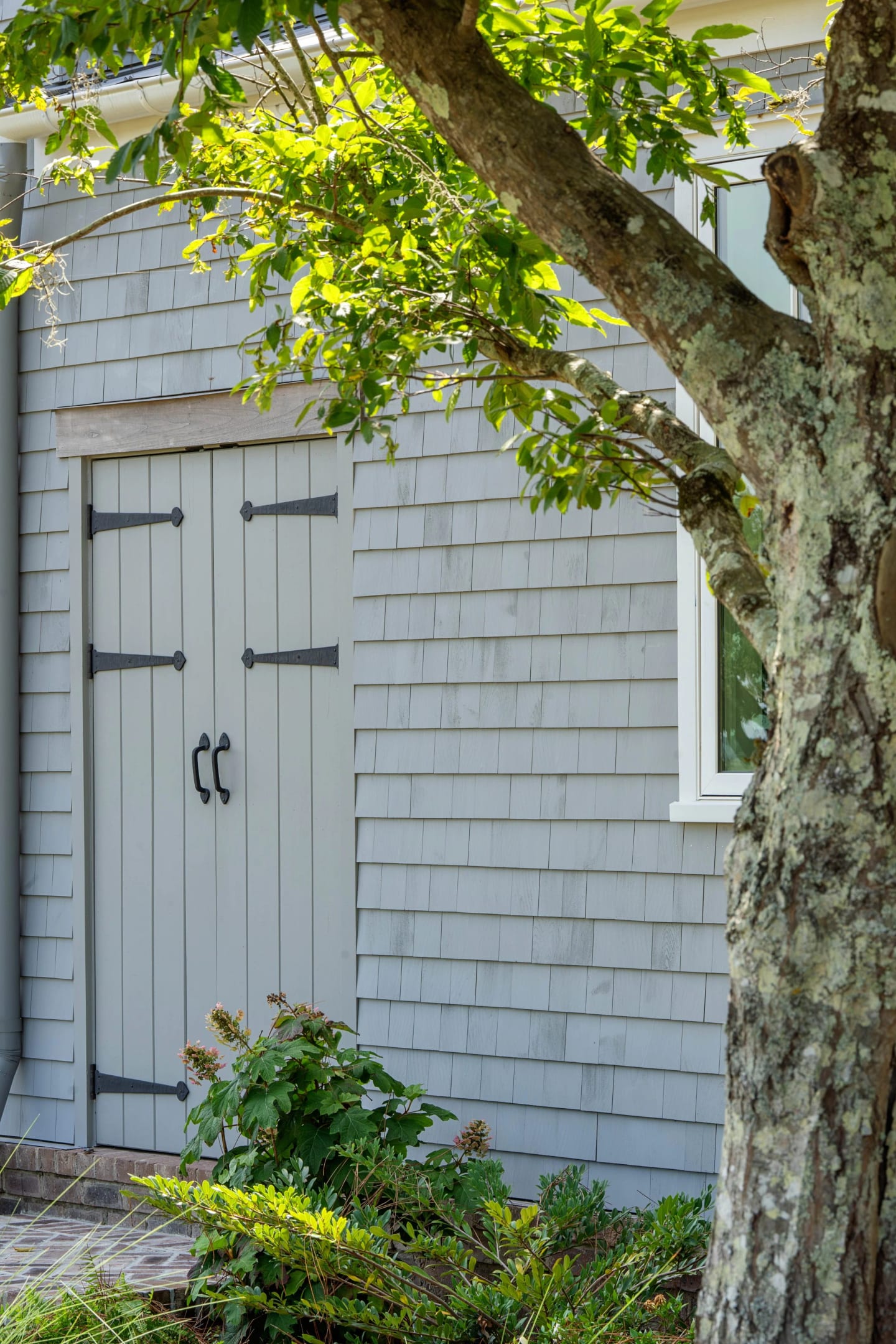 Exterior carriage doors, Lowcountry Waterfront Home on Spring Island, South Carolina
