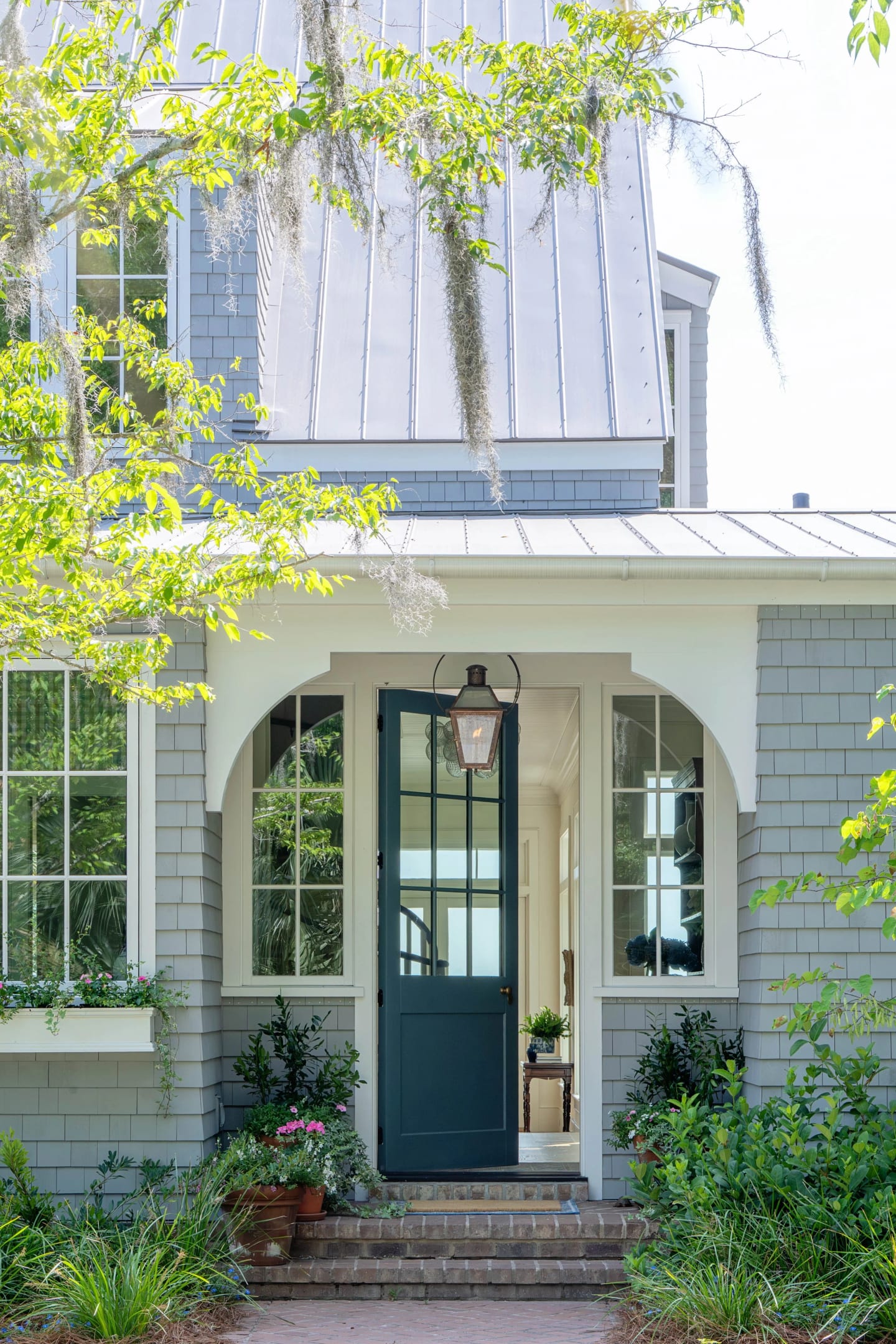 Exterior porch door, Lowcountry Waterfront Home on Spring Island, South Carolina