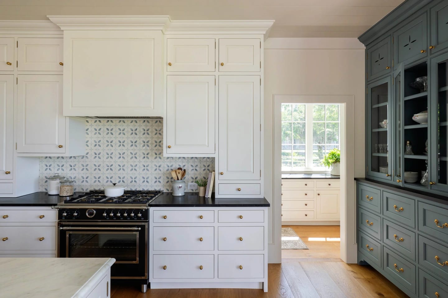 Kitchen hutch wide, Lowcountry Waterfront Home on Spring Island, South Carolina