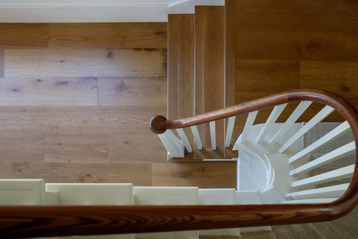Stair from above, Lowcountry Waterfront Home on Spring Island, South Carolina