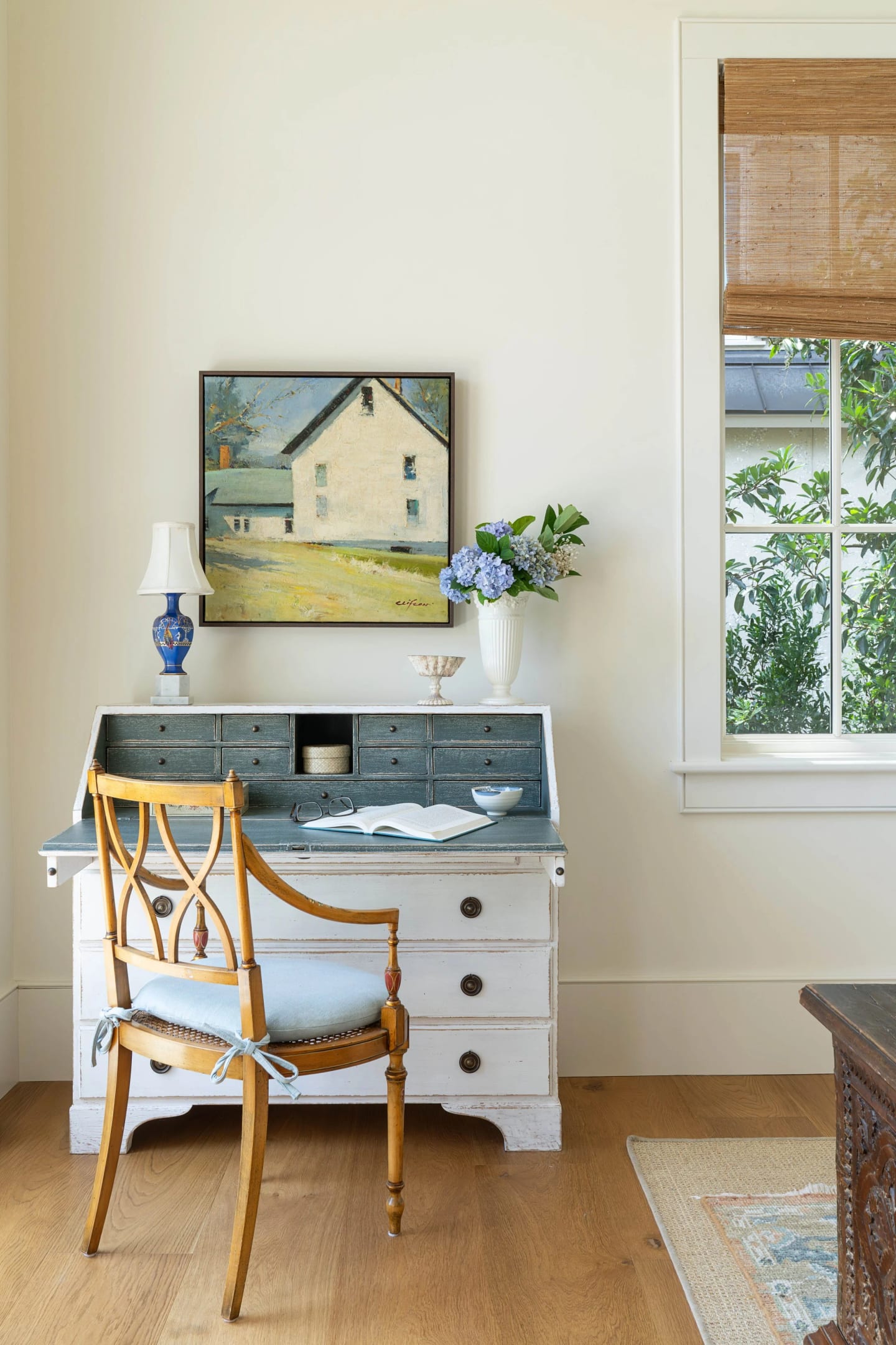 Writing desk, Lowcountry Waterfront Home on Spring Island, South Carolina