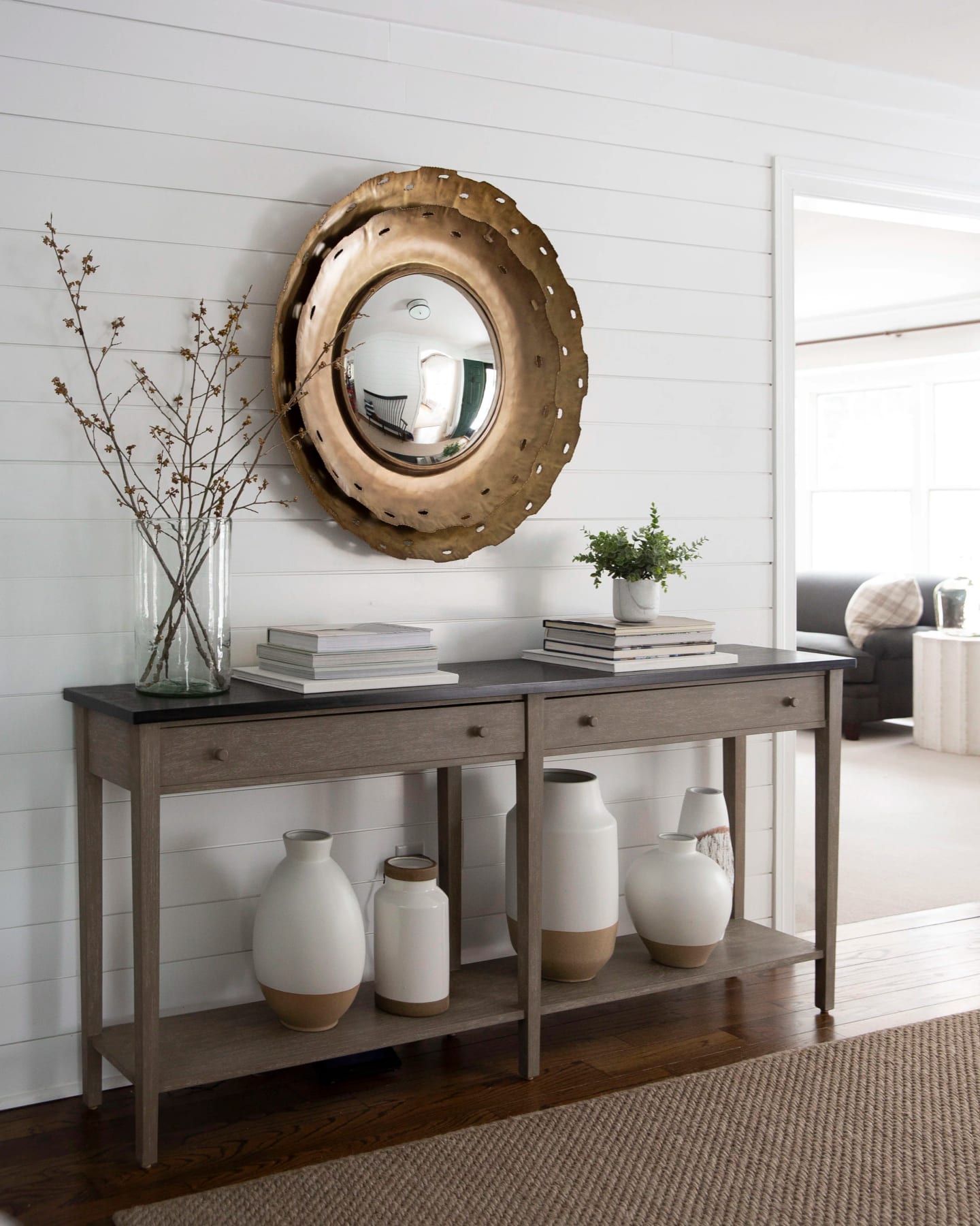 Foyer, Willow View Contemporary Home in Villanova, Pennsylvania