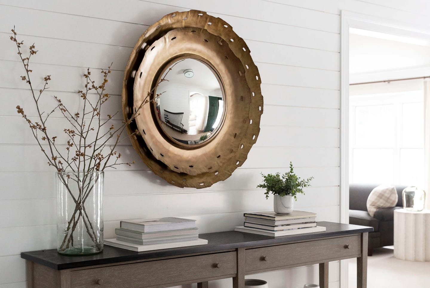 Foyer crop, Willow View Contemporary Home in Villanova, Pennsylvania