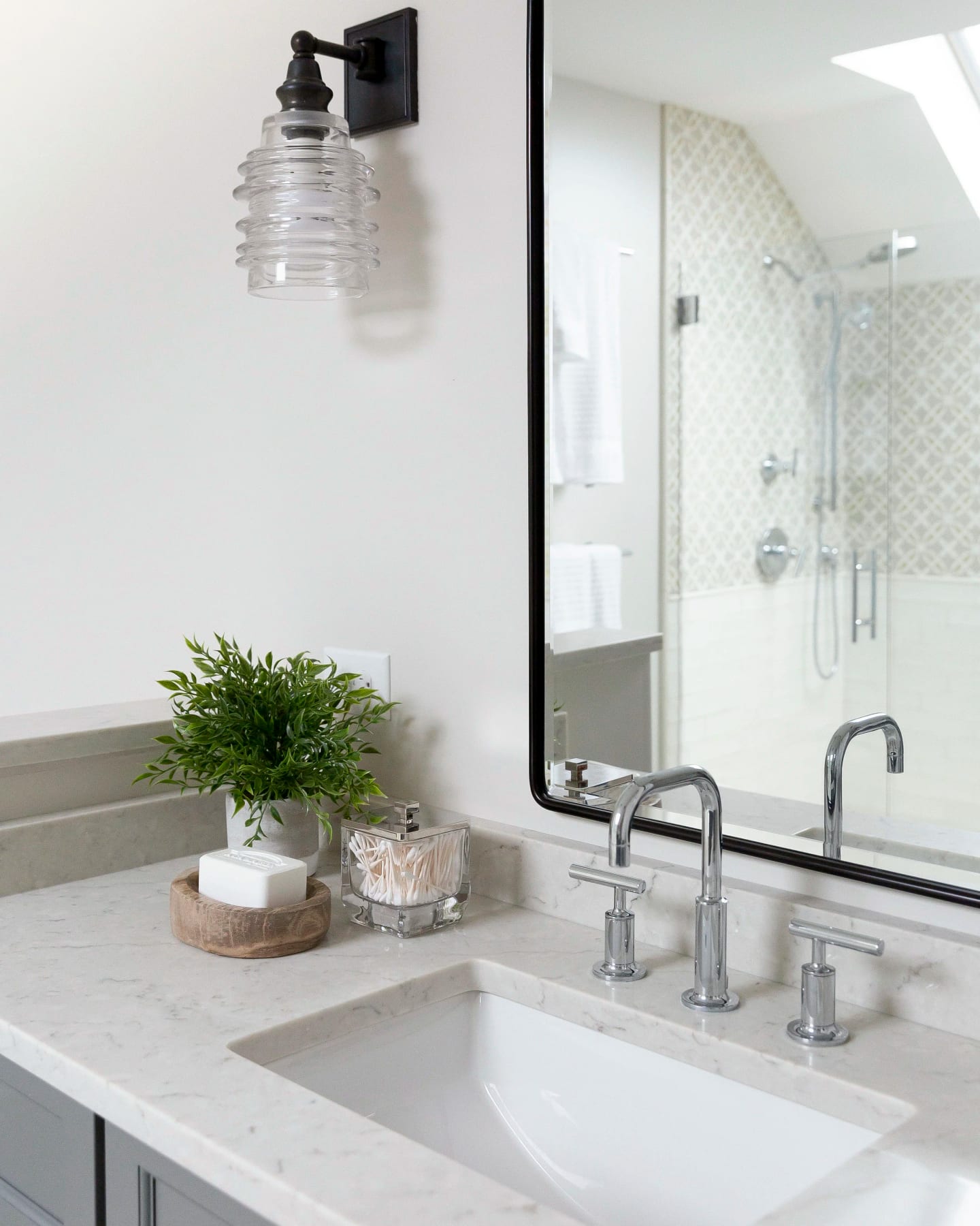 Primary bath vanity2 crop, Willow View Contemporary Home in Villanova, Pennsylvania